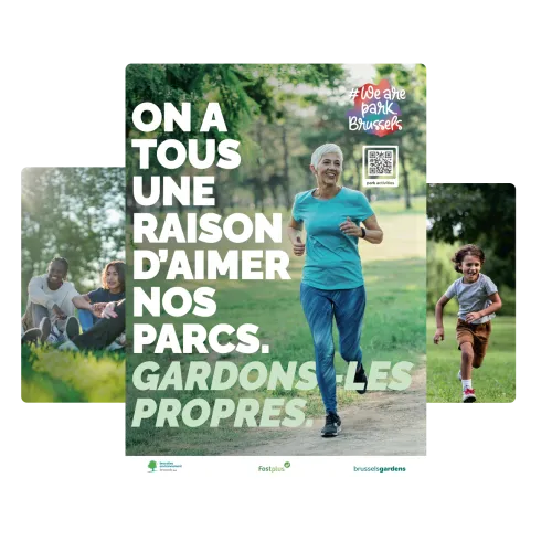 Campagne 2024 : On a tous une raison d’aimer nos parcs. Images de la campagne we Are Park 2024