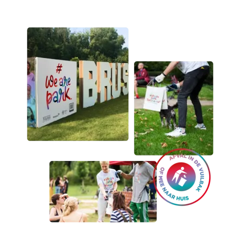 Samen kiezen we voor de juiste reflexen. Beelden van de We Are Park-campagne